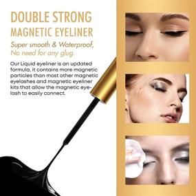 img 3 attached to 💫 Magnetic Eyeliner and Lashes Kit - Reusable 5D Magnetic Eyelashes with Tweezers (5 Pairs)