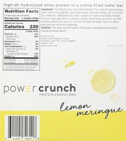 img 3 attached to Bionutritional Research Group Power Crunch Protein Energy Bar - Lemon Meringue Flavor - 12 Count (16.8oz) (480G)