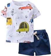 little clothing toddler t shirt shorts boys' clothing ~ clothing sets logo