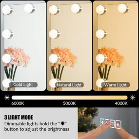 img 2 attached to HOMPEN Makeup Lighted Dimmable Portrait Bath