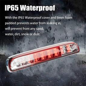 img 1 attached to 🔴 Стоп-сигнал с LED-подсветкой и грузовой лампой для Ford F250 F350 F450 F550 Super Duty/Explorer/Ranger 1999-2016, Mazda B2300/B4000/B3000 1994-2010 (Красный линзованный)