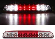 🔴 стоп-сигнал с led-подсветкой и грузовой лампой для ford f250 f350 f450 f550 super duty/explorer/ranger 1999-2016, mazda b2300/b4000/b3000 1994-2010 (красный линзованный) логотип