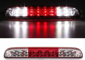 img 4 attached to 🔴 Стоп-сигнал с LED-подсветкой и грузовой лампой для Ford F250 F350 F450 F550 Super Duty/Explorer/Ranger 1999-2016, Mazda B2300/B4000/B3000 1994-2010 (Красный линзованный)