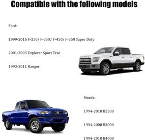 img 2 attached to 🔴 Стоп-сигнал с LED-подсветкой и грузовой лампой для Ford F250 F350 F450 F550 Super Duty/Explorer/Ranger 1999-2016, Mazda B2300/B4000/B3000 1994-2010 (Красный линзованный)