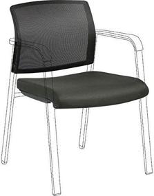 img 3 attached to Lorell LLR30945 Stackable Fabric Chair