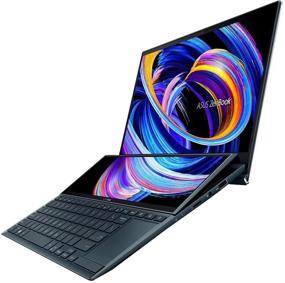 img 4 attached to 💻 ASUS ZenBook Duo 14 UX482 NanoEdge Touch Laptop | Intel i7-1165G7 CPU | NVIDIA MX450 | 16GB RAM | 1TB SSD | ScreenPad Plus | Windows 10 Pro | Celestial Blue | UX482EG-XS74T