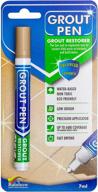 🎨 beige grout pen: waterproof tile grout colorant and sealer with 5mm narrow tip (7ml) логотип