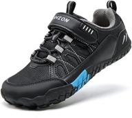 👟 ashion lightweight breathable trekking boys' sneakers: perfect for outdoor adventures logo