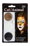 🐱 mehron tri-color halloween makeup palette for cats and animals logo