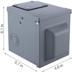 img 2 attached to 🔌 Miady 50 Amp RV Power Outlet Box: Lockable Weatherproof Enclosure for RVs, Trailers, Electric Cars & More
