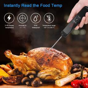 img 3 attached to AUKUN Instant Read Meat Thermometer