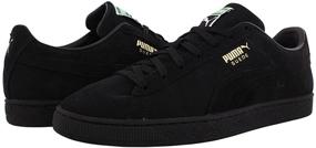 img 2 attached to 👟 PUMA Suede Classic Men's Shoes - Black and White Fashion Sneakers