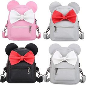 img 1 attached to Moonlitt Bowknot Traveling Backpack Daypacks Kids' Furniture, Decor & Storage