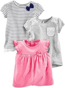 img 4 attached to 👧 Adorable Carter's Toddler Girls' Clothing - Simple Joys 3 Pack