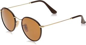 img 4 attached to 🕶️ Leather Ray Ban Round Craft Sunglasses