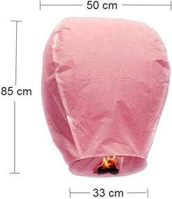 img 3 attached to 🎈 10-Pack Multicolor Sky Lanterns, 100% Biodegradable & Eco-Friendly Chinese Lanterns for Weddings, Birthdays, Memorials - Release Lanterns in the Sky