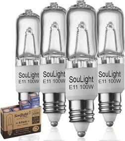 img 4 attached to 💡 Halogen JDE11 120V 100W Mini Candelabra Bulb