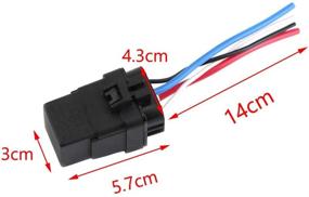 img 3 attached to 🚗 ESUPPORT Car Truck Motor Heavy Duty 12V 40A SPST Relay Socket Plug 4Pin 4 Wire Waterproof Seal Pack of 5 - Guaranteed Performance and Durability