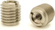 🔩 snug fasteners (sng878) 4-pack of 1/4"-20 stainless steel knife threaded wood inserts, 0.500" length logo