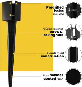 img 1 attached to CRIZTA Anchor Ground Powder Coated Building Supplies and Building Materials