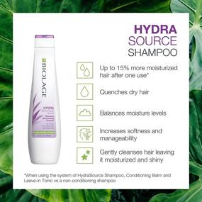 img 3 attached to 💦 Шампунь BIOLAGE Hydrasource: увлажняющий, питательный, без парабенов и силикона для сухих волос [Веганский]