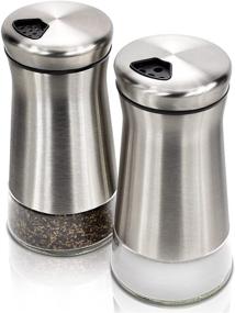 img 4 attached to Optimal Salt and Pepper Shakers Set Featuring Customizable Pour Holes - Premium Dispensers for Enhanced Salt Usage Experience