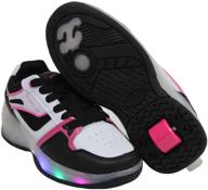 👟 sdspeed 7 colors led rechargeable kids roller skates with single wheel shoes sports sneakers logo