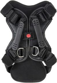 img 2 attached to 🐾 Sherpa Crash-Tested Dog Harness - Adjustable, Multi-Purpose & Super Strong with No-Pull D Ring - Easy-to-Use Seatbelt Harness in Black