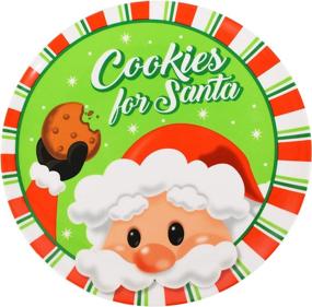 img 1 attached to 🍪 Cookies & Santa Plate Mug Set for Food Service Equipment & Supplies