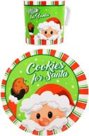 🍪 cookies & santa plate mug set for food service equipment & supplies logo