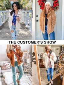 img 1 attached to MEROKEETY Women's Winter Sleeve Pockets Coat, Jackets & Vests for Women