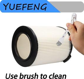 img 1 attached to YUEFENG VF4000 Replacement Filter: Enhance Your Ridgid and Husky Vacuum Performance (2 Pack)