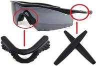 black rubber nose pads kits for oakley m frame heater/strike/sweep/hybrid galaxy logo