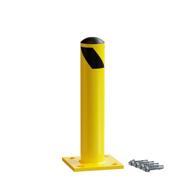 🌟 high quality yellow powder coated bollards 4 5in - reliable safety solutions logo
