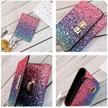 rmcxly multicolor sequins leather patchwork women's handbags & wallets in wallets logo