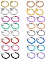 cocharm spring clip-on non-piercing jewelry for septum, cartilage, helix, lip - fake earrings hoop logo