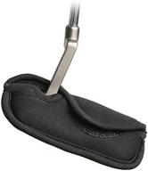 premium neoprene black golf putter headcover - ultimate protection for blade putters - fits right handed clubs логотип