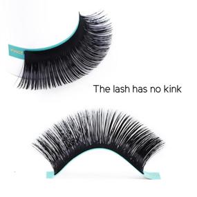 img 2 attached to 👁️ D-0.07 8-15mm Russian Volume Self Fanning Lash Extensions - High-quality Eyelash Extension Supplies with Easy Fan Technology