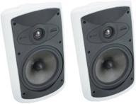🔊 niles os7.5: high performance indoor/outdoor speakers (pair) - 7 inch, white logo