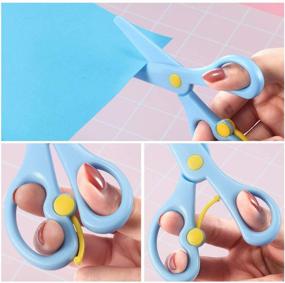 img 2 attached to Leinuosen Preschool Training Scissors: 🖇️ Ultimate Anti-Pinch Solution for Safe Learning