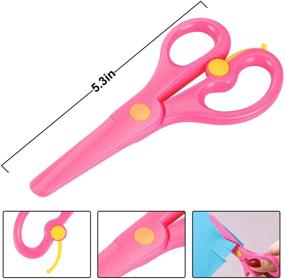 img 3 attached to Leinuosen Preschool Training Scissors: 🖇️ Ultimate Anti-Pinch Solution for Safe Learning