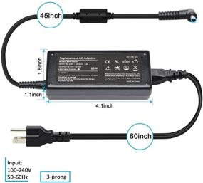 img 1 attached to 65W Laptop Adapter Charger for HP ProBook 640 G2, 650 G2, 430 G3, 440 G3, 🔌 450 G3 | HP Pavilion TouchSmart 14-q010nr, Sleekbook 14-b000 | HP Pavilion 17-E017DX 17-E019DX 17-E020DX Power Cord Replacement