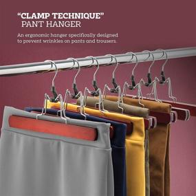 img 3 attached to 👖 20-Pack of High-Quality Wooden Pants Hangers with Clips - Non-Slip Skirt Hangers, Smooth Finish Solid Wood Jeans/Slack Hanger with 360° Swivel Hook - Ideal Pants Clip Hangers for Skirts, Slacks, and Clamp Hangers