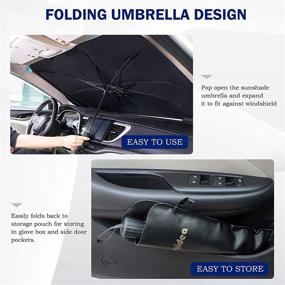 img 1 attached to Moyidea Windshield Foldable Umbrella Reflective