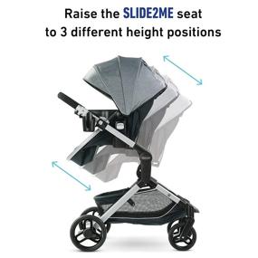 img 3 attached to 🤱 Graco Modes Nest Travel System with Height Adjustable Reversible Seat, Bassinet Mode, Lightweight Aluminum Frame, and SnugRide 35 Lite Elite Infant Car Seat - Bayfield
