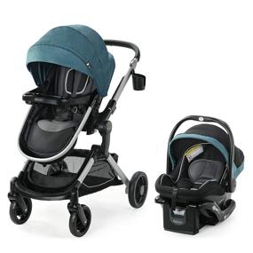 img 4 attached to 🤱 Graco Modes Nest Travel System with Height Adjustable Reversible Seat, Bassinet Mode, Lightweight Aluminum Frame, and SnugRide 35 Lite Elite Infant Car Seat - Bayfield