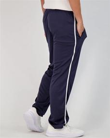 img 1 attached to 👖 3-Pack of Men's Tech Mesh Athletic Gym Workout Lounge Open Bottom Sweatpants with Pockets by Real Essentials