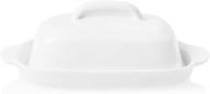 🍽️ corelle coordinates butter dish in classic white - elegant and functional kitchen essential logo