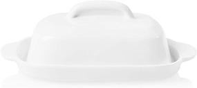 img 4 attached to 🍽️ Corelle Coordinates Butter Dish in Classic White - Elegant and Functional Kitchen Essential