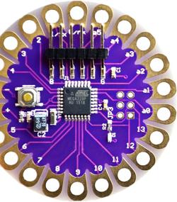 img 2 attached to Bolsen Lilypad 328 Main Board ATmega328P ATmega328 16M DIY Kit Micro USB ATtiny85 LilyTiny Main Board Buzzer WS2812 RGB CR2032 TEMT6000 (1PCS ATMEGA328P)